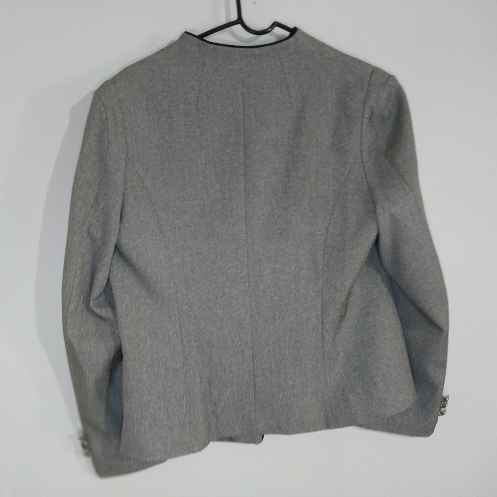 Mfrannie Lot of Two Women's Grey Pants and Blazer Suit Size Large Polyester - Picture 4 of 16